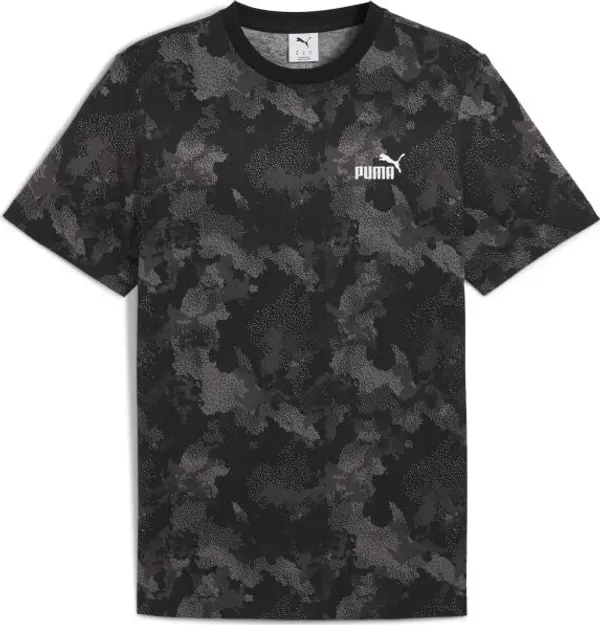 Puma Puma ESSENTIALS + CAMO AOP TEE Мъжка тениска, черно, размер
