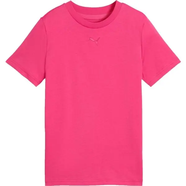 Puma Puma ESSENTIALS CENTERED CAT LOGO TEE G Момичешка тениска, розово, размер