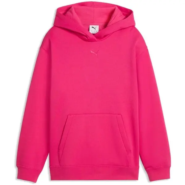 Puma Puma ESSENTIALS CENTRED CAT LOGO RELAXED HOODIE FL G Момичешка суичър, розово, размер