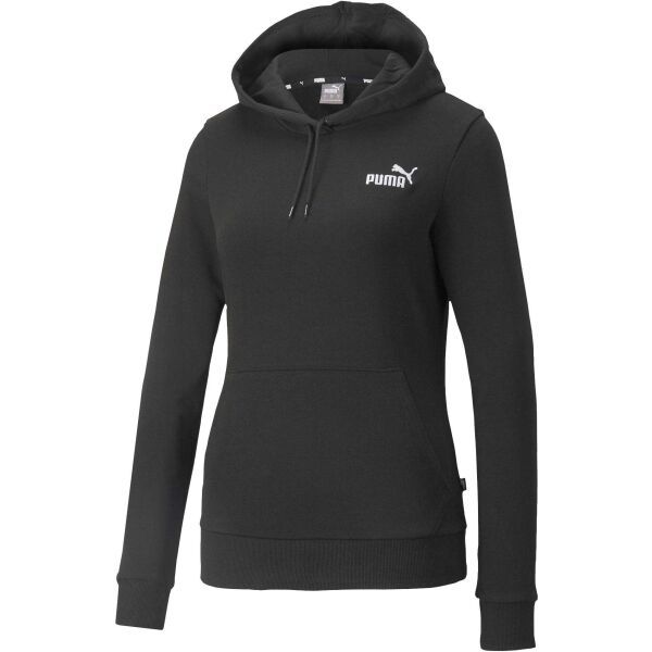 Puma Puma ESSENTIALS + EMBROIDERY HOODIE TR Дамски суитшърт, черно, размер