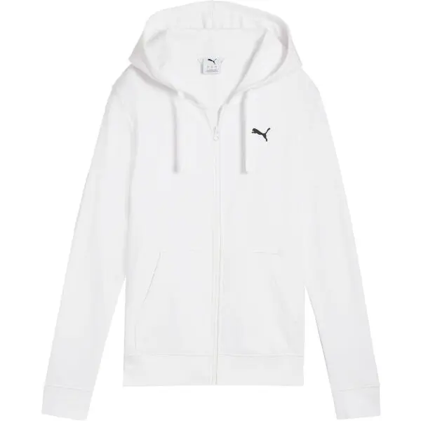 Puma Puma ESSENTIALS FULL ZIP HOODIE TR Дамски суитшърт, бяло, размер