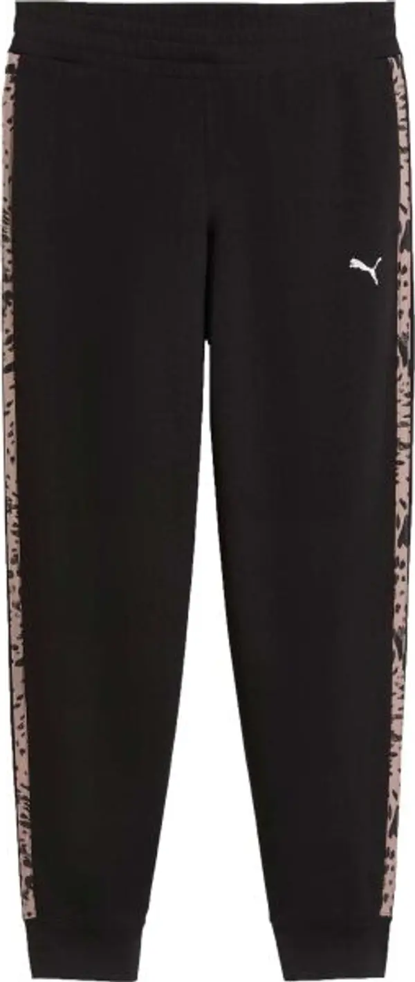 Puma Puma ESSENTIALS GRAPHIC ANIMAL COMFORT PANTS TR CL Дамски спортен панталон, черно, размер