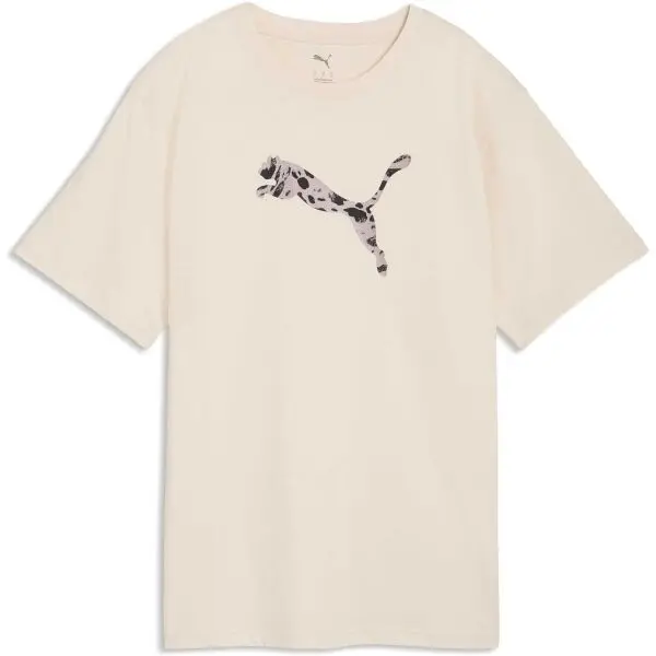 Puma Puma ESSENTIALS GRAPHIC ANIMAL RELAXED TEE Дамска тениска, бежово, размер