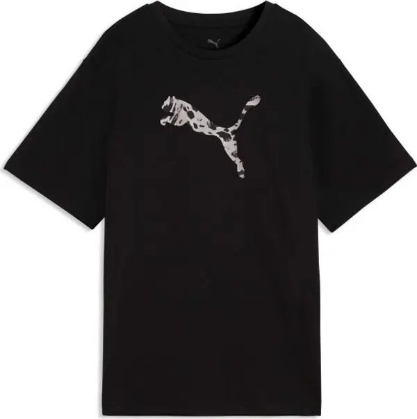 Puma Puma ESSENTIALS GRAPHIC ANIMAL RELAXED TEE Дамска тениска, черно, размер