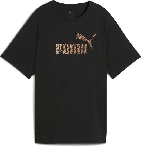 Puma Puma ESSENTIALS GRPHIC ANIMAL RELXED TEE Дамска тениска, черно, размер