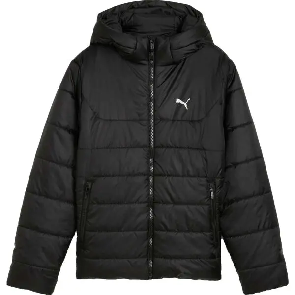 Puma Puma ESSENTIALS HOODED PADDED JACKET Яке за момчета, черно, размер