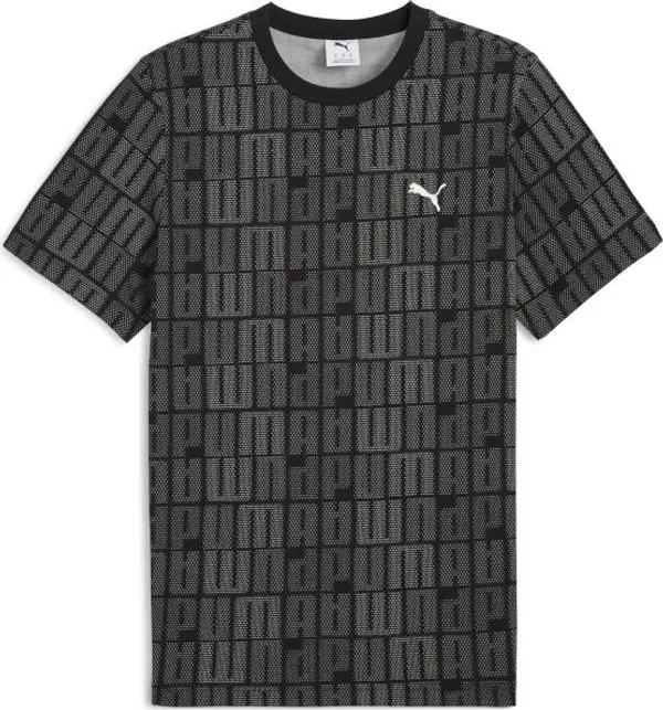 Puma Puma ESSENTIALS LOGO LAB AOP TEE Мъжка тениска, черно, размер