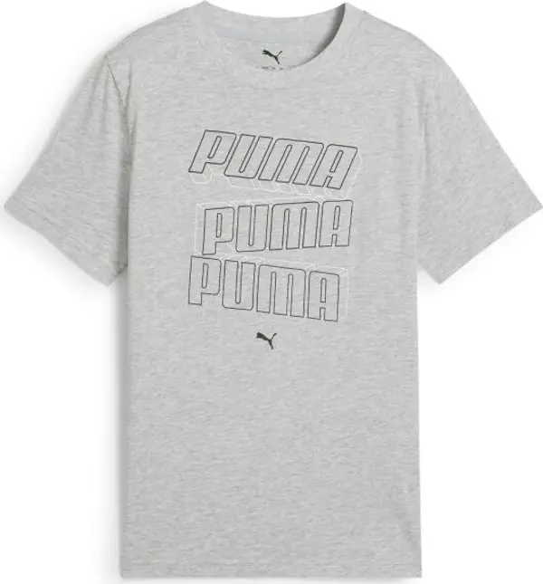 Puma Puma ESSENTIALS LOGO LAB HOG TEE B Тениска за момчета, сиво, размер