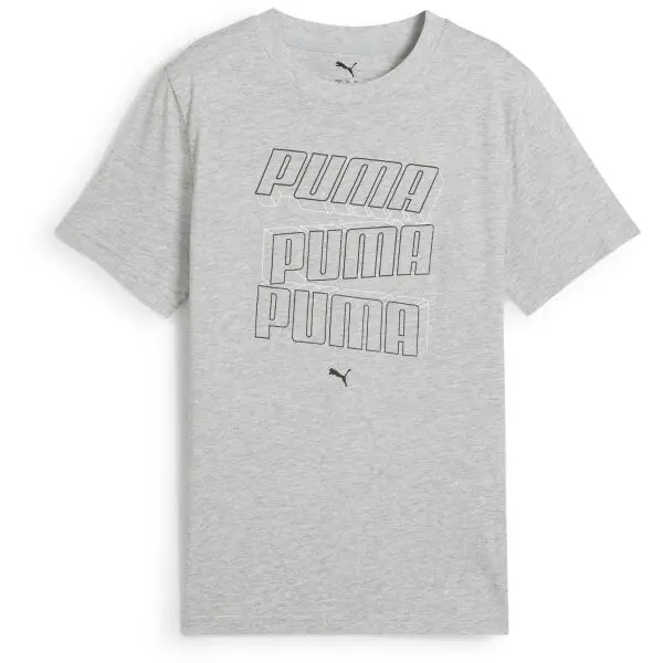 Puma Puma ESSENTIALS LOGO LAB HOG TEE B Тениска за момчета, сиво, размер