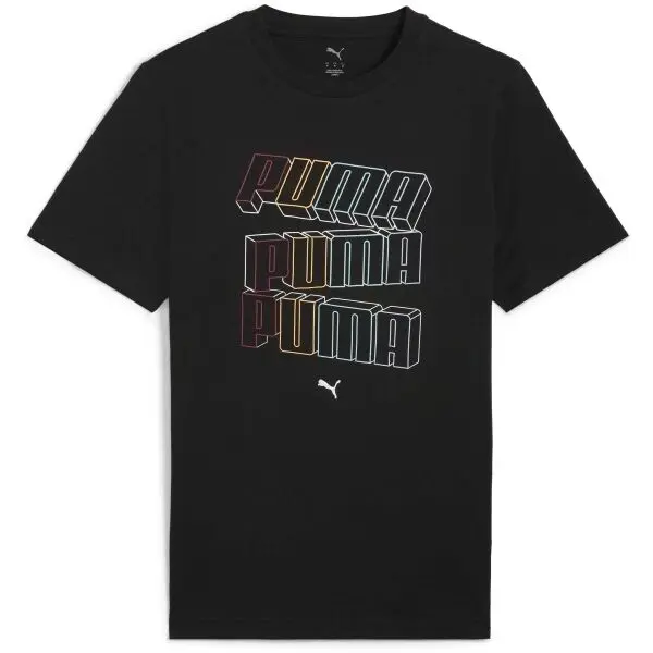 Puma Puma ESSENTIALS LOGO LAB HOG TEE Мъжка тениска, черно, размер