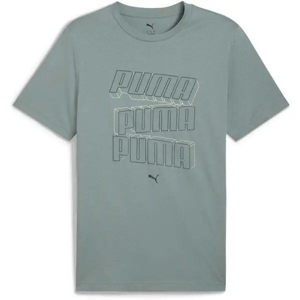 Puma Puma ESSENTIALS LOGO LAB HOG TEE Мъжка тениска, зелено, размер