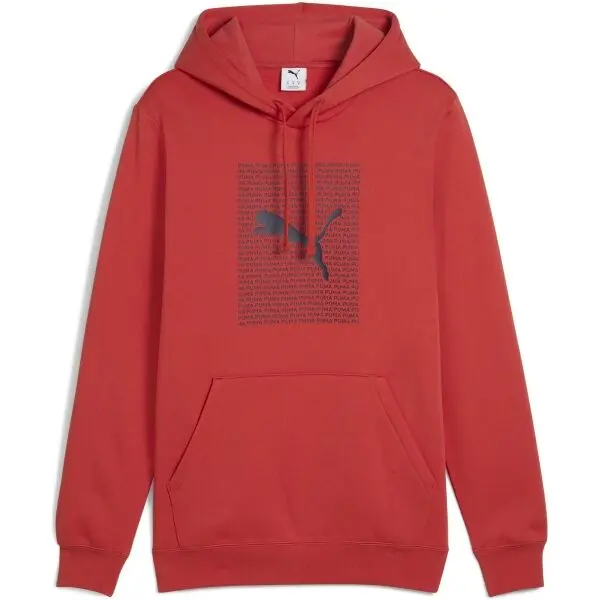 Puma Puma ESSENTIALS LOGO LAB HOOODIE FL Мъжки суитшърт, червено, размер