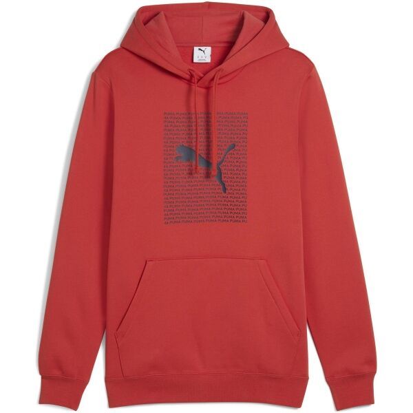 Puma Puma ESSENTIALS LOGO LAB HOOODIE FL Мъжки суитшърт, червено, размер