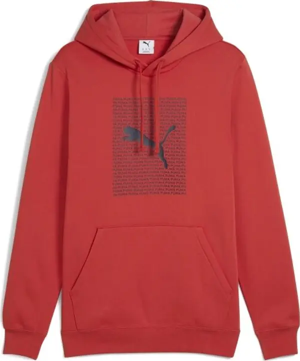 Puma Puma ESSENTIALS LOGO LAB HOOODIE FL Мъжки суитшърт, червено, размер