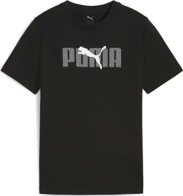 Puma Puma ESSENTIALS LOGO LAB TEE B Тениска за момчета, черно, размер