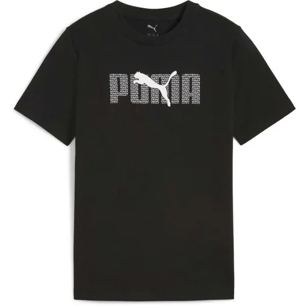 Puma Puma ESSENTIALS LOGO LAB TEE B Тениска за момчета, черно, размер