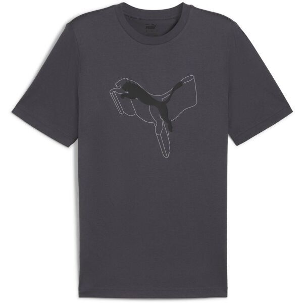 Puma Puma ESSENTIALS + LOGO LAB TEE Мъжка тениска, тъмносиво, размер