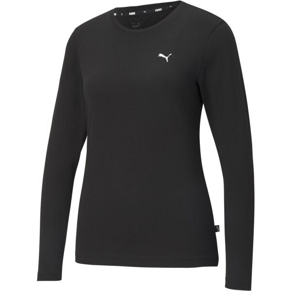 Puma Puma ESSENTIALS LONG SLEEVE TEE Дамска тениска, черно, размер
