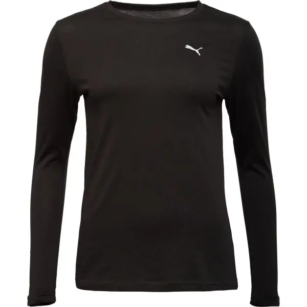 Puma Puma ESSENTIALS LONG SLEEVE TEE Дамска тениска, черно, размер