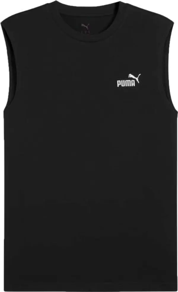 Puma Puma ESSENTIALS NO 1 LOGO SLEVEIESS TEE Мъжки потник, черно, размер