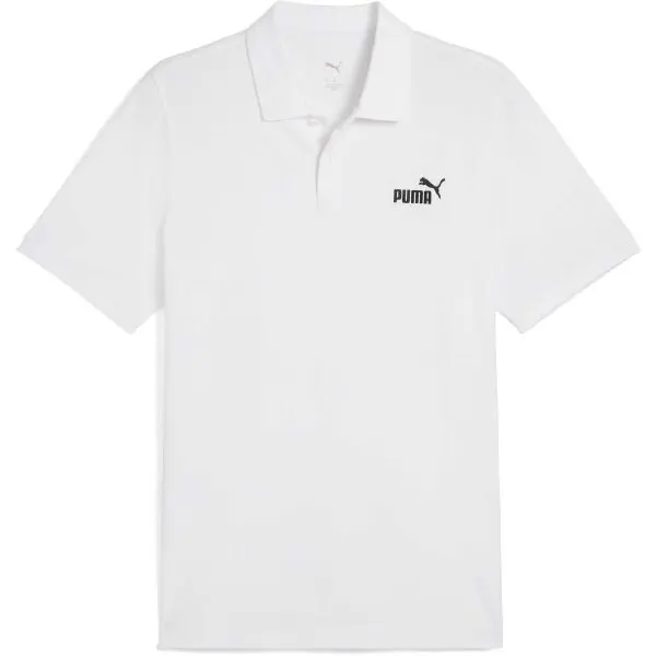 Puma Puma ESSENTIALS NO 1.LOGO PIQUE POLO Мъжка тениска с якичка, бяло, размер