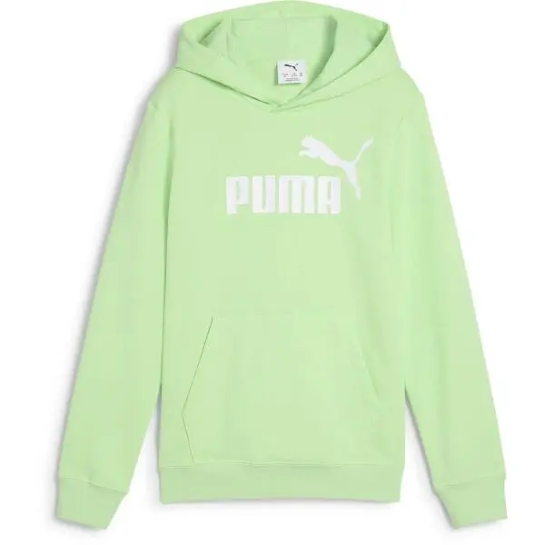 Puma Puma ESSENTIALS NO. 1 LOGO HOODIE TR B Детски суитшърт, светло-зелено, размер