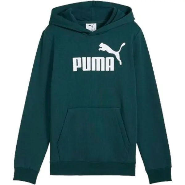 Puma Puma ESSENTIALS NO.1 LOGO HOODIE FL G Момичешки суитшърт, тъмнозелено, размер