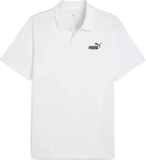 Puma Puma ESSENTIALS NO.1 LOGO JERSEY POLO Мъжка поло тениска, бяло, размер XXXL