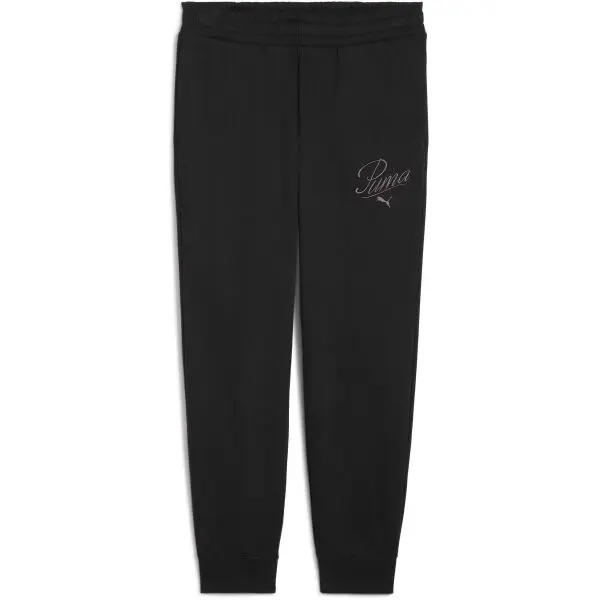 Puma Puma ESSENTIALS SCRIPT SWEAT PANTS FL Дамско  долнище, черно, размер