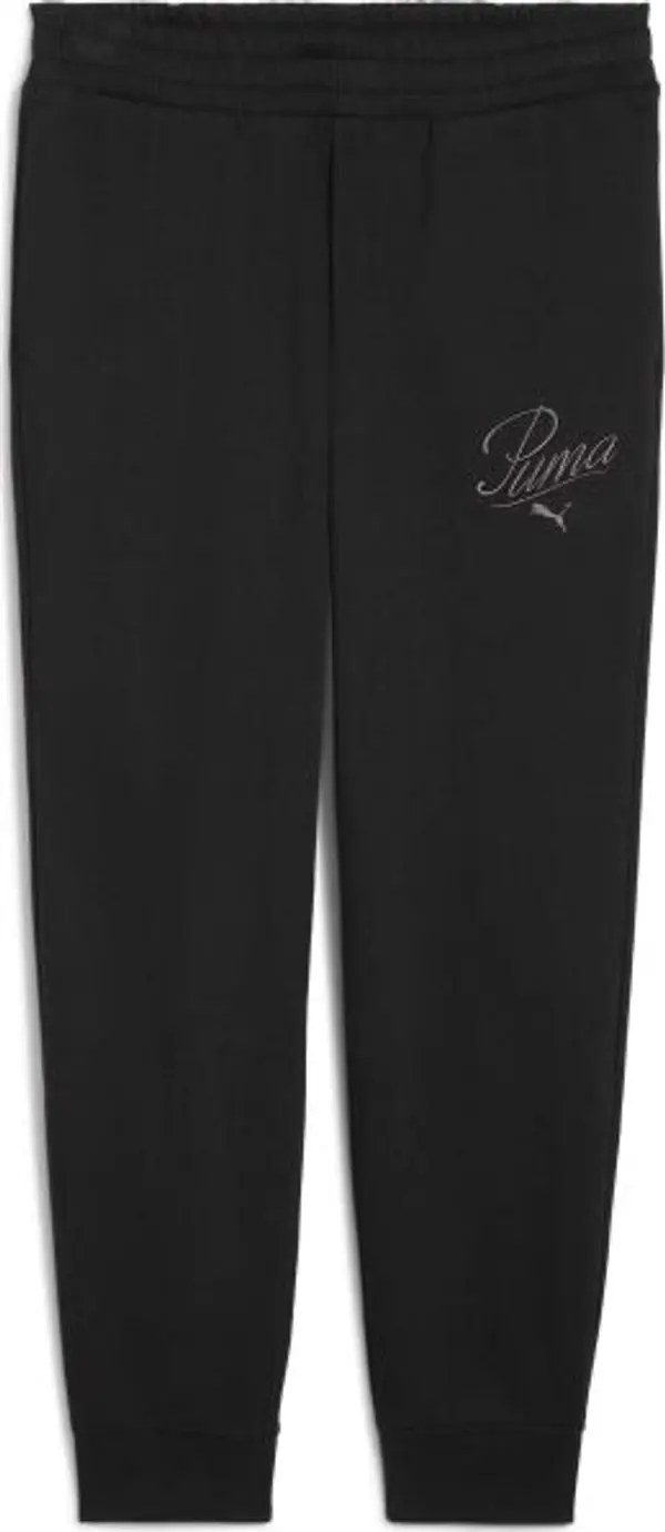 Puma Puma ESSENTIALS SCRIPT SWEAT PANTS FL Дамско  долнище, черно, размер