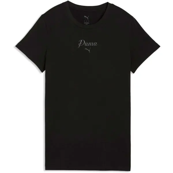 Puma Puma ESSENTIALS SCRIPT TEE Дамска тениска, черно, размер