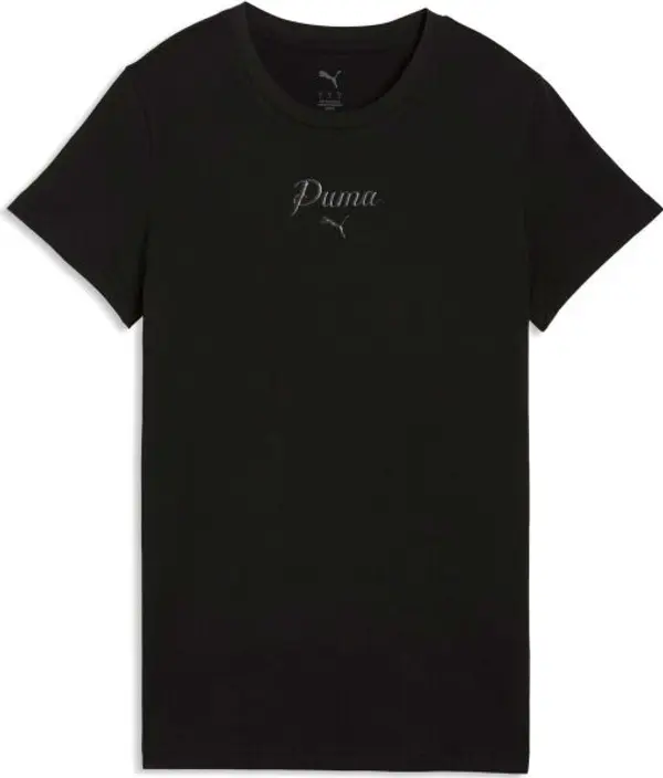 Puma Puma ESSENTIALS SCRIPT TEE Дамска тениска, черно, размер