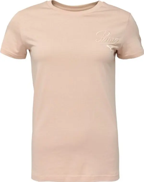 Puma Puma ESSENTIALS SCRIPT TEE Дамска тениска, розово, размер