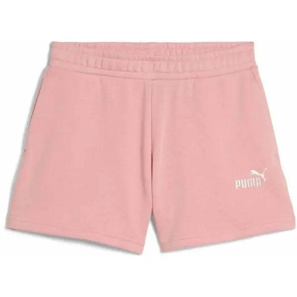 Puma Puma ESSENTIALS SMALL NO. 1 LOGO SHORTS TR G Къси панталони за момичета, розово, размер