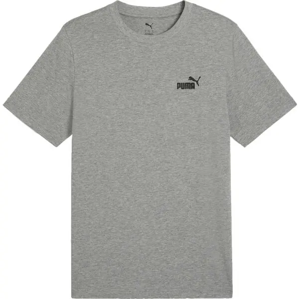 Puma Puma ESSENTIALS SMALL NO. 1 LOGO TEE Мъжка тениска, сиво, размер