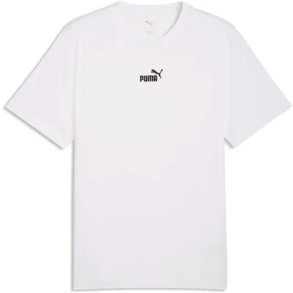 Puma Puma ESSENTIALS SMALL NO.1 LOGO CENTERED TEE Мъжка тениска, бяло, размер