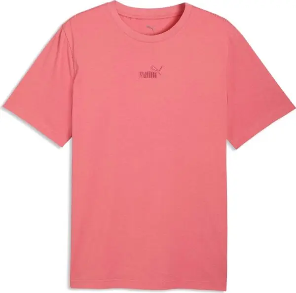 Puma Puma ESSENTIALS SMALL NO.1 LOGO CENTERED TEE Мъжка тениска, розово, размер