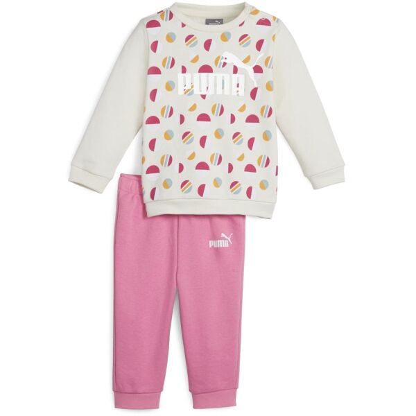 Puma Puma ESSENTIALS + SUMMER CAMP INFANTS JOGGER TR Детски спортен екип, розово, размер