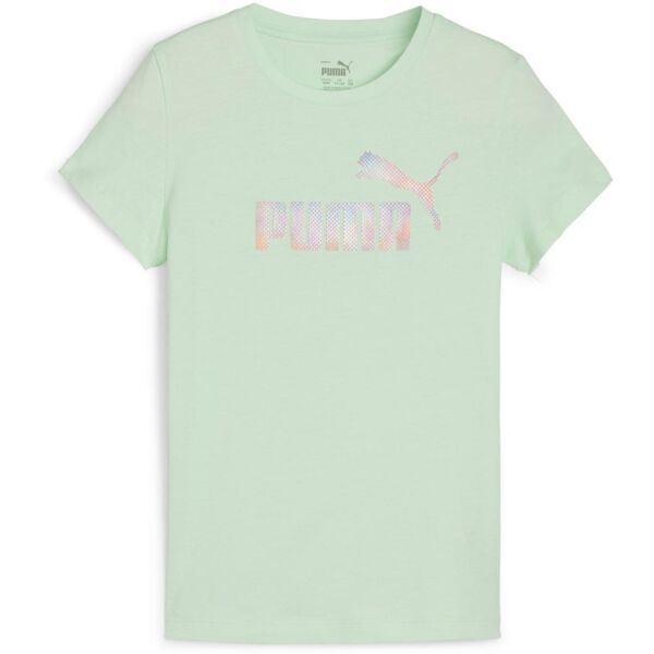 Puma Puma ESSENTIALS + SUMMER DAZE TEE G Тениска за момичета, светло-зелено, размер
