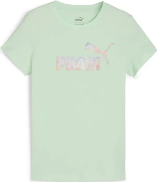 Puma Puma ESSENTIALS + SUMMER DAZE TEE G Тениска за момичета, светло-зелено, размер