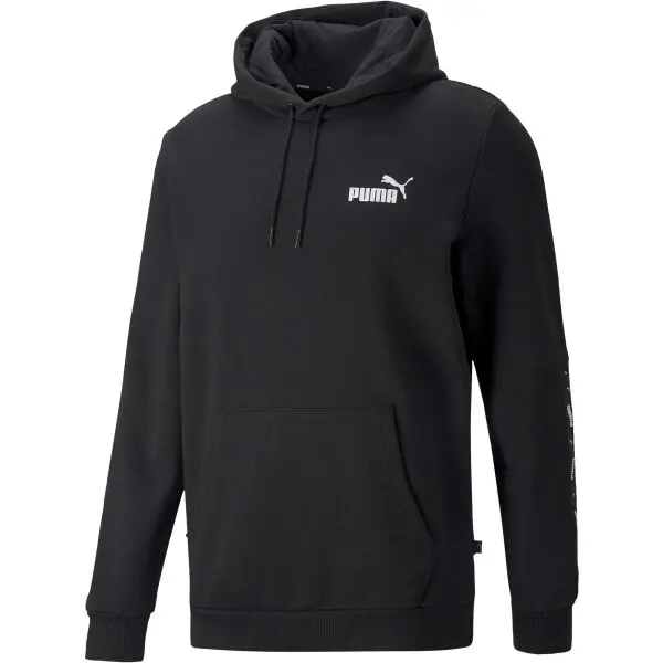 Puma Puma ESSENTIALS + TAPE HOODIE Мъжки суитшърт, черно, размер