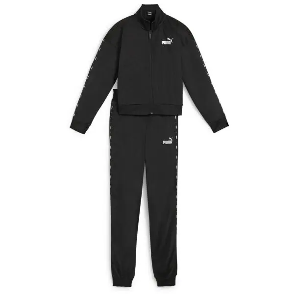 Puma Puma ESSENTIALS TAPE TRICOT SUIT CL G Спортен екип за момичета, черно, размер