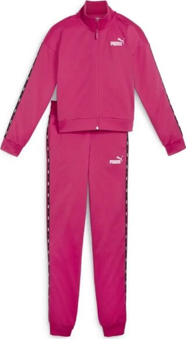 Puma Puma ESSENTIALS TAPE TRICOT SUIT CL G Спортен екип за момичета, розово, размер
