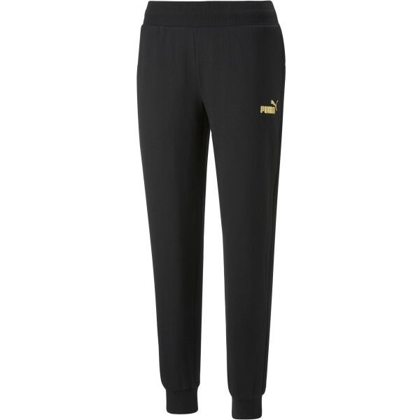 Puma Puma ESS+METALLIC PANTS FL Дамско спортно долнище, черно, размер