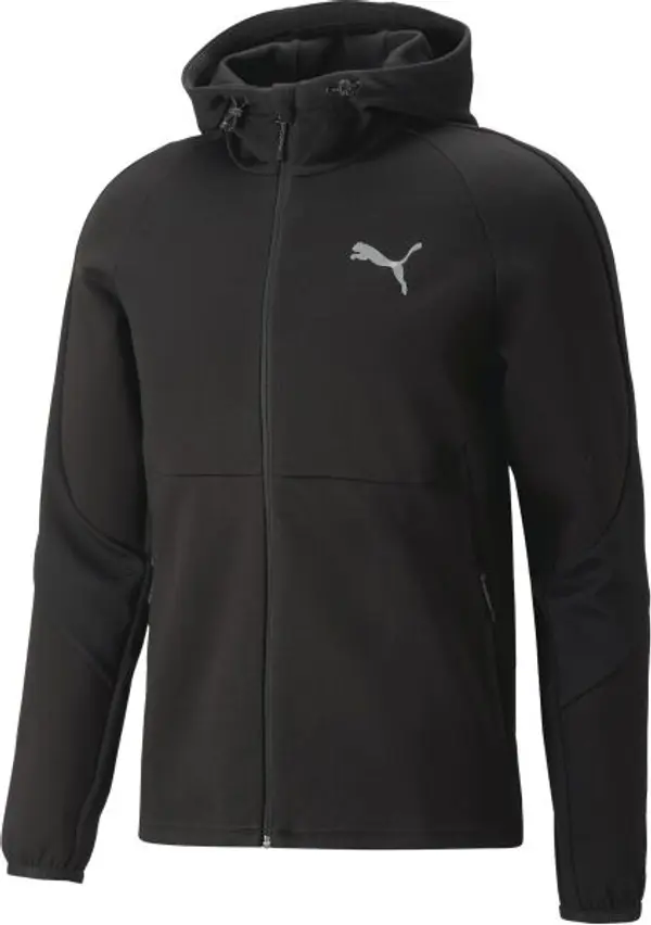 Puma Puma EVOSTRIPE FULL-ZIP HOODIE DK Мъжки спортен суитшърт, черно, размер