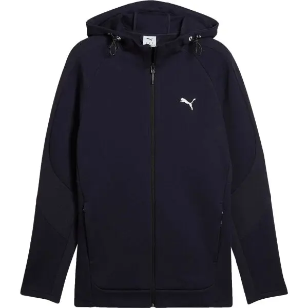 Puma Puma EVOSTRIPE FULL ZIP HOODIE Мъжки суитшърт, тъмносин, размер