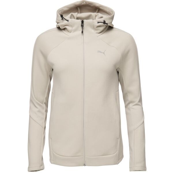 Puma Puma EVOSTRIPE FULL ZIP HOODY Дамски суитшърт, бежово, размер
