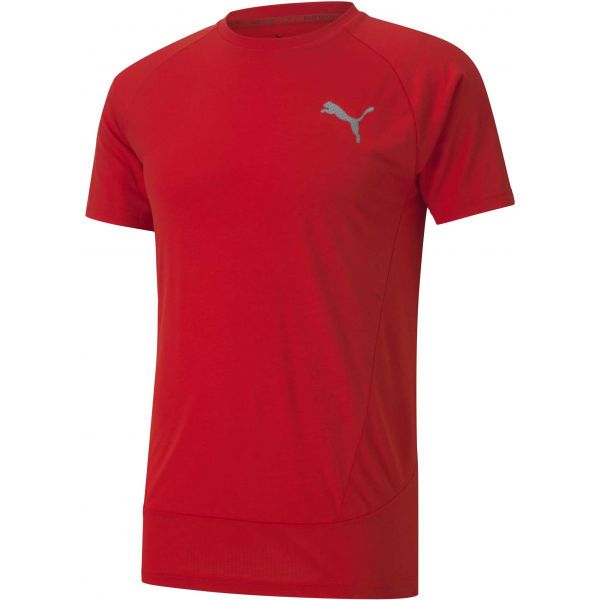 Puma Puma EVOSTRIPE  TEE Мъжка спортна тениска, червено, размер