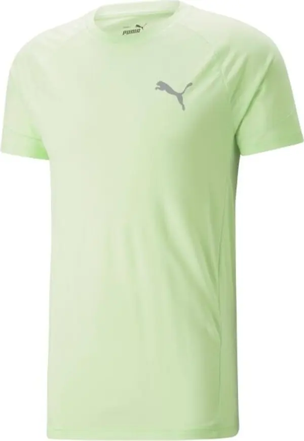 Puma Puma EVOSTRIPE TEE Мъжка спортна тениска, светло-зелено, размер