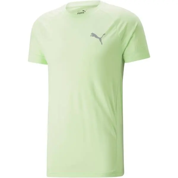Puma Puma EVOSTRIPE TEE Мъжка спортна тениска, светло-зелено, размер
